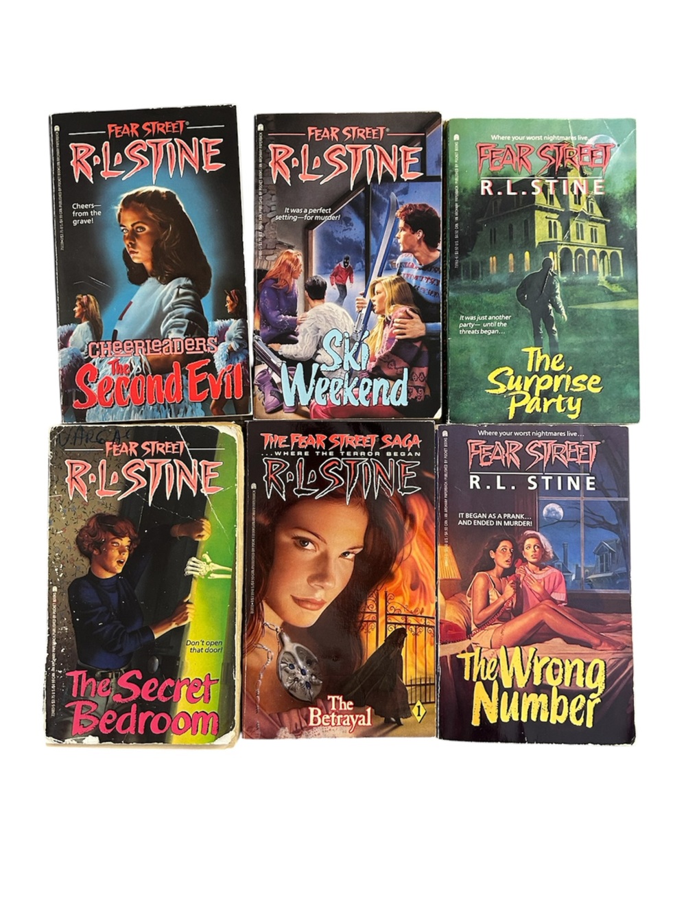 FEAR STREET Vintage R.L. STINE Horror Books Lot Of 6 Rare Collectible Goosebumps